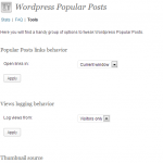 Рисунок 1. Внешний вид плагина Wordpress Popular Posts