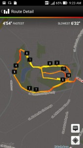 Рис.5. Карты в Nike+ Running