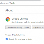 Версия Google Chrome
