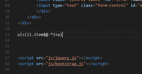 Использование плагина Emmet в Visual Studio Code